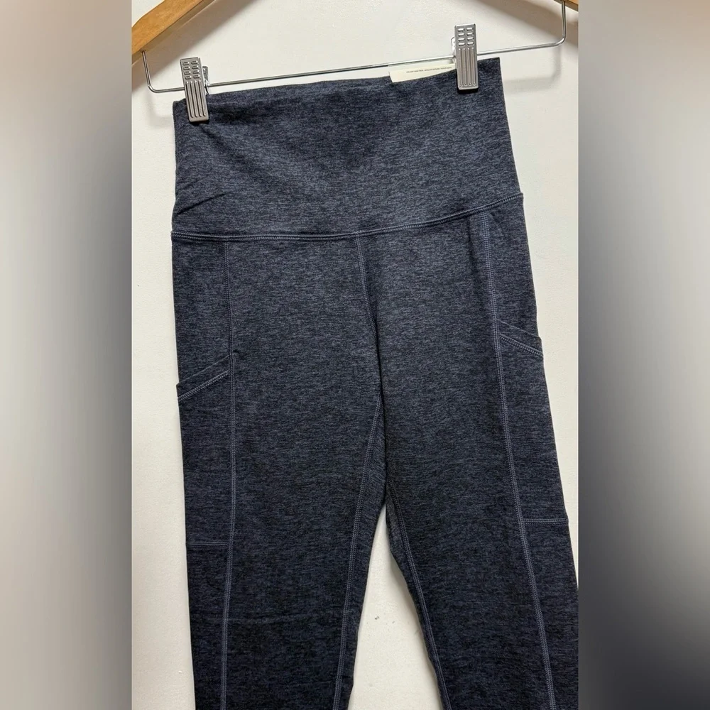Aerie Offline Blue Marble High Waist SHORT Inseam Pockets Hugger Leggings Pants